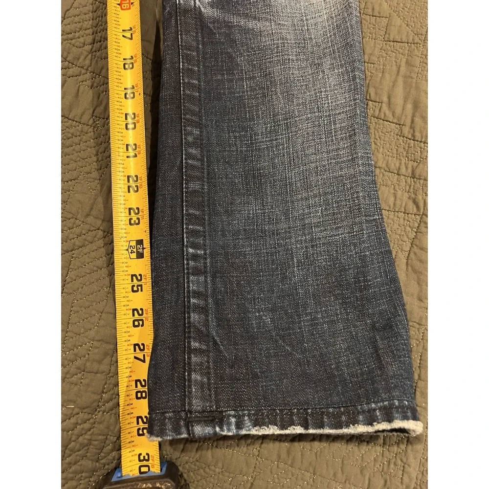True Religion Men's Dark Blue Jeans Size 36 Relaxed Bootcut 